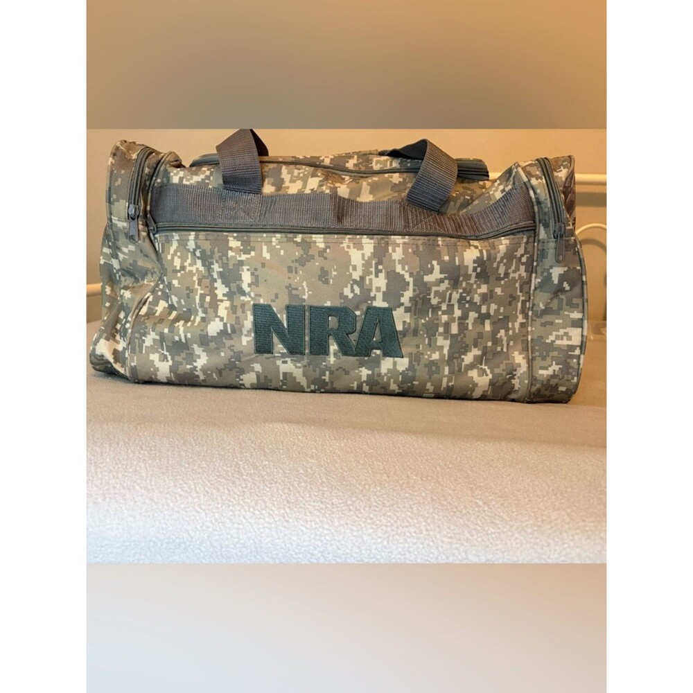 NRA Digital Camo Duffle Bag Tactical Gym Travel Hunting Multi Pocket